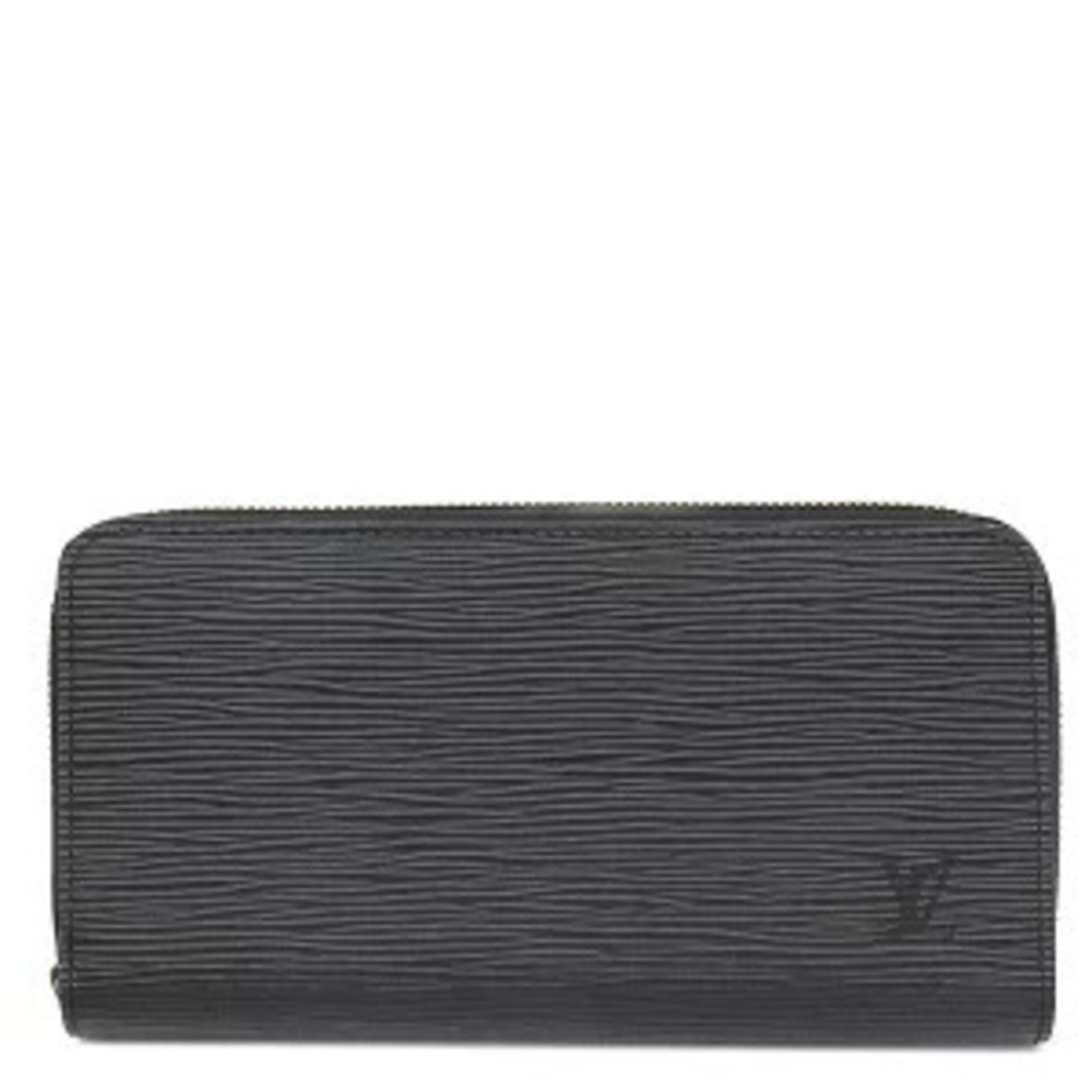 Louis Vuitton Zippy Wallet Epi Leather Noir black Round Zip